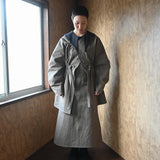 Waist Tie Long Jacket