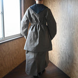 Waist Tie Long Jacket