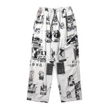 Filth Printed Easy Pants (White/Multi)