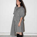 Plaid Cascade Top (Black Plaid)