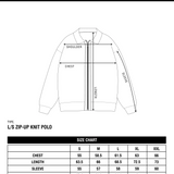 Striped Knitted Zip Up Polo (Green/Multi)