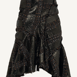 Flame Mini Skirt (Black/Orange)