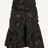 Flame Mini Skirt (Black/Orange)