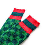 Ichimatsu Socks (Green)