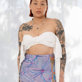 Tornado Strapless Bra Top (Upcycled, Off White)