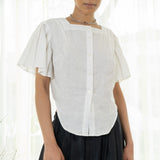 Pleated Flare Sleeve Shirt (Irish Linen)