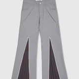 Zip Pleat Pants (Gray)