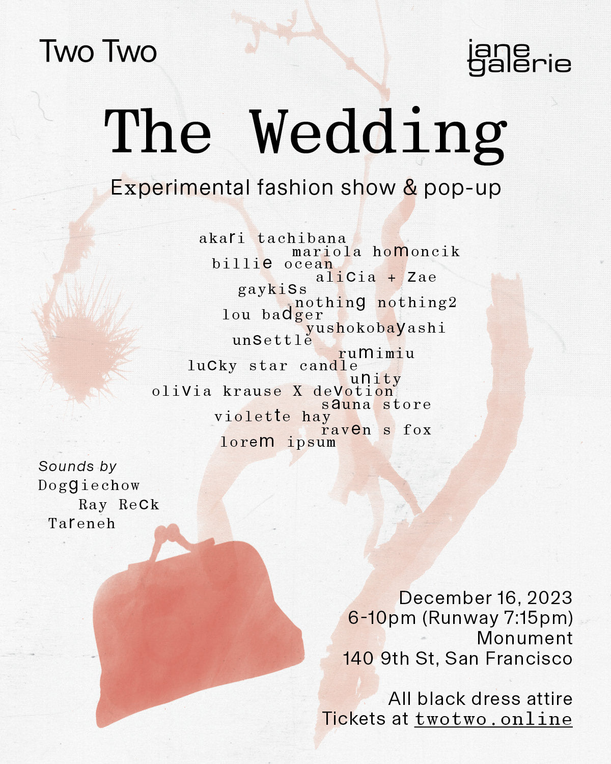 The Wedding Experimental Fashion Show — Saturday 12/16/23