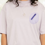 Patch Pocket T-Shirt (Purple)
