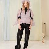 Zip Pleat Pants (Black)