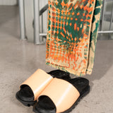 Covered Leather Shark Sole Sandals