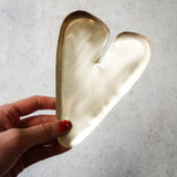 Heart Shaped Brass Plate