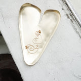 Heart Shaped Brass Plate