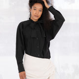 Big Bowtie Button Front Shirt
