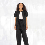 Big Shoulder Button Front Shirt