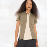 No. 112 Short Sleeve Knit T-Shirt (Olive Green)