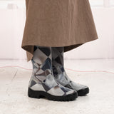Calf Boots (Diamond Check)