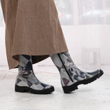 Calf Boots (Diamond Check)