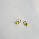 Lemon Glass Charm Earrings (Yellow)