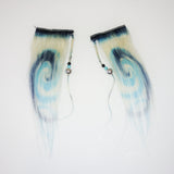 Fancy Blue Warp Hair Extensions