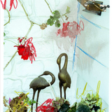 "the secret lives of cranes" Print by Kristen Wong