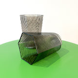 Hex Swirl Glass Cup (Black)