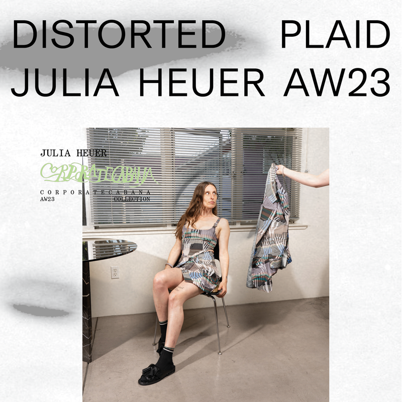 Julia Heuer distorts plaid for aw23