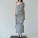 Antro Striped Dress (Gray)