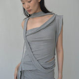 Antro Striped Dress (Gray)