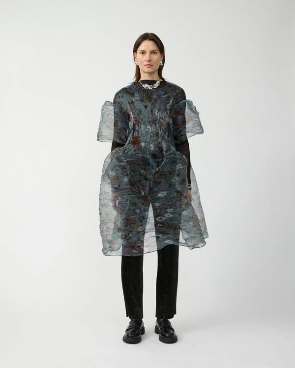 Thekla Handpleated Dress (Transparent Frances)