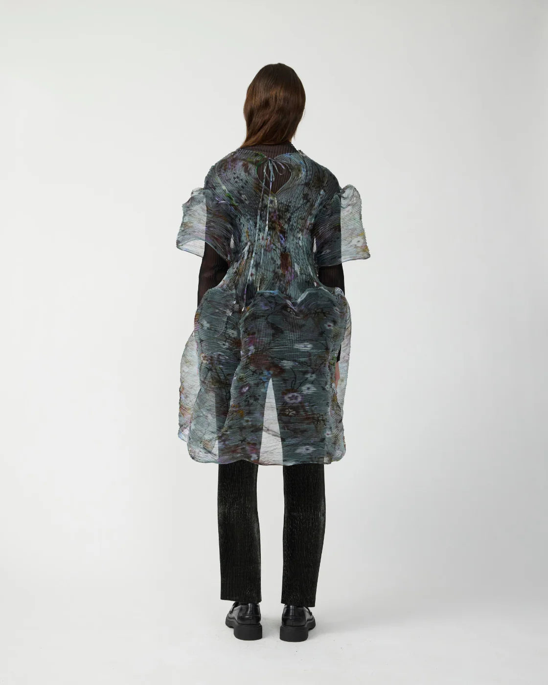 Thekla Handpleated Dress (Transparent Frances)