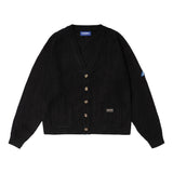 Cobweb Knitted Cardigan (Black)