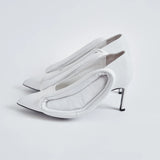 "LADY" High Heels (White)