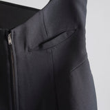 Structured High Waist Trousers (Black)