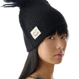 Scarf Flat Hat (Black)