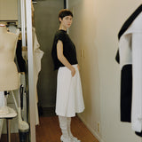 Stretch Nylon Stirrup Leggings (White)