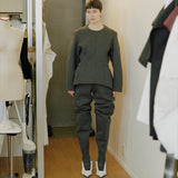 Double Jersey Stirrup Trousers (Grey)