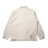 Ecru Denim Work Jacket (Off White)