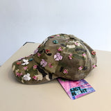 Camo Bow Embellished Cap