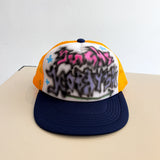 Mesh Logo Trucker Hat (Orange)