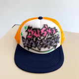 Mesh Logo Trucker Hat (Orange)