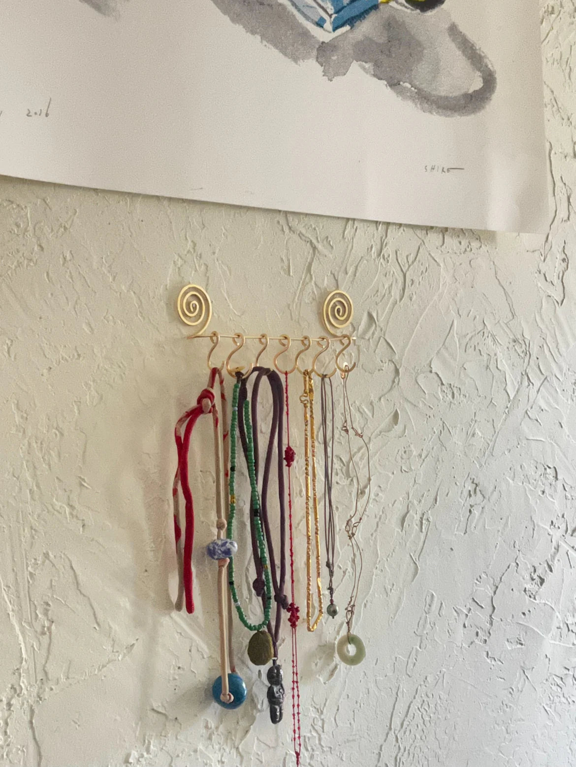 Brass Spiral Wall Hanger