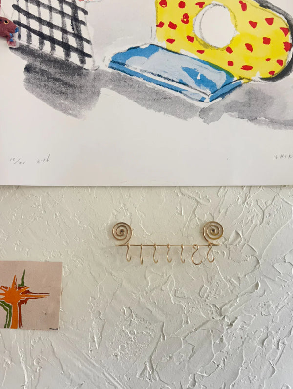 Brass Spiral Wall Hanger