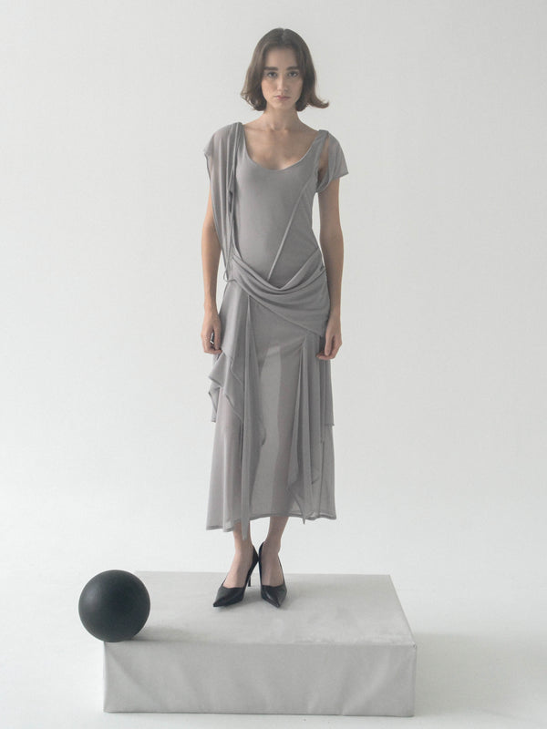 Antro Mesh Dress (Slate)