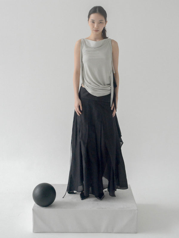 Fallo Draped Top (Mist)
