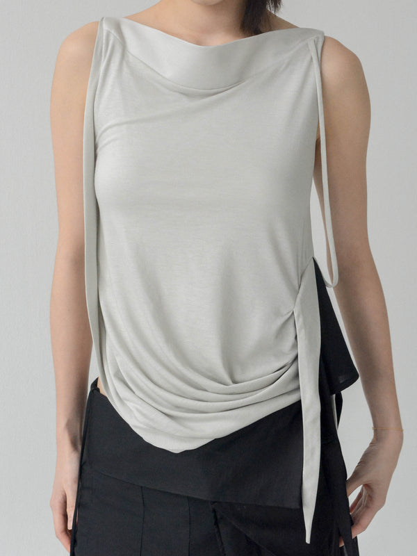 Fallo Draped Top (Mist)