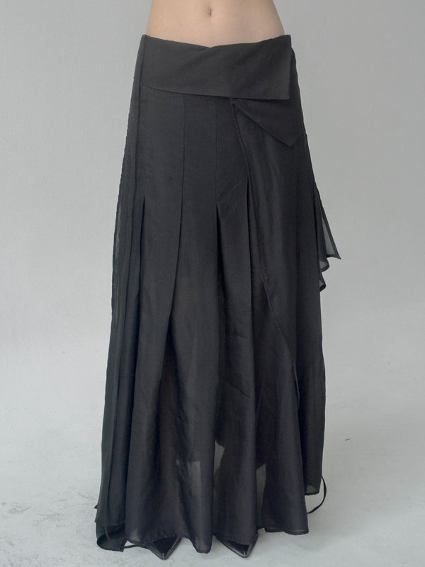 Opal Pleated Skirt (Black)