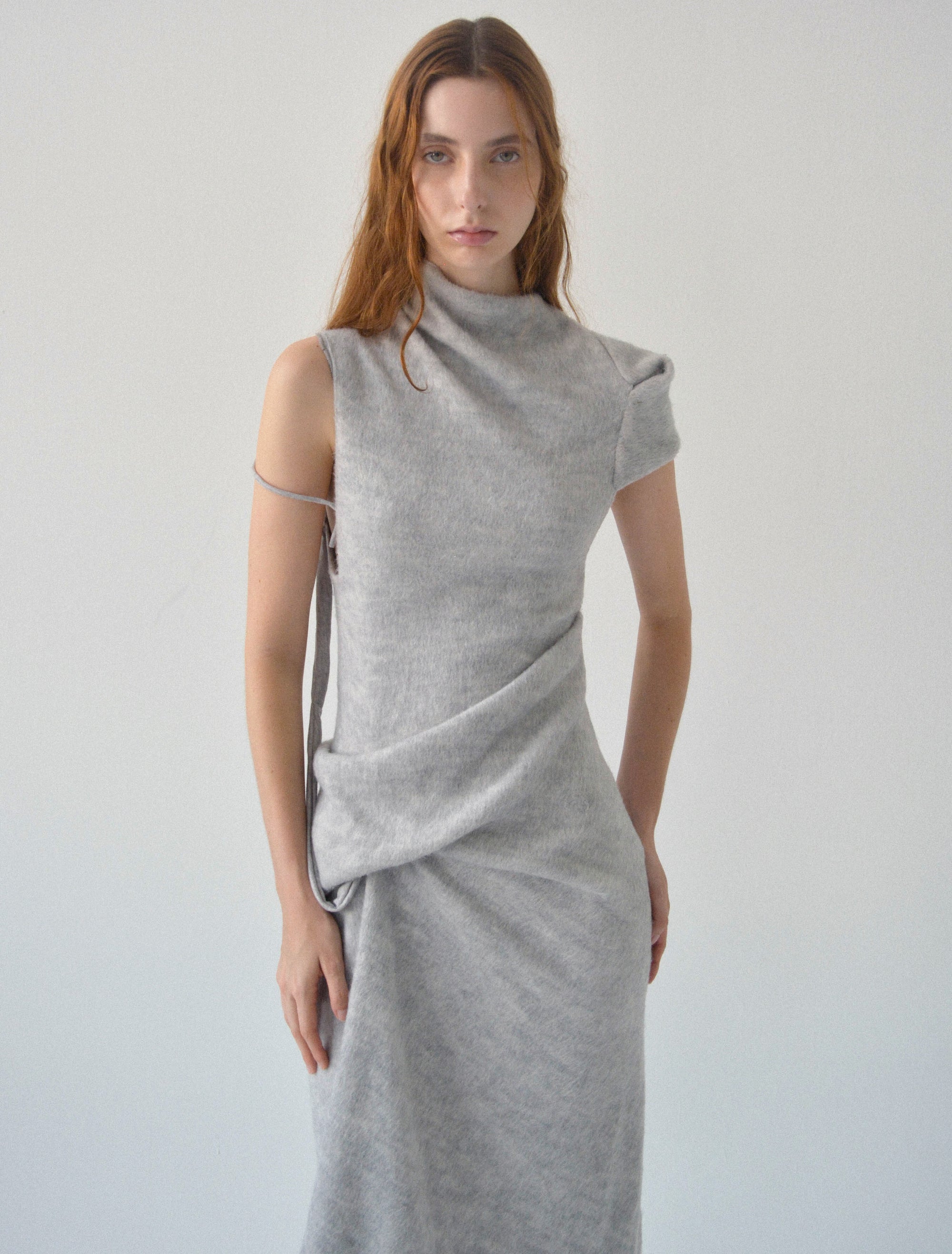 Pierre Long Dress (Grey)