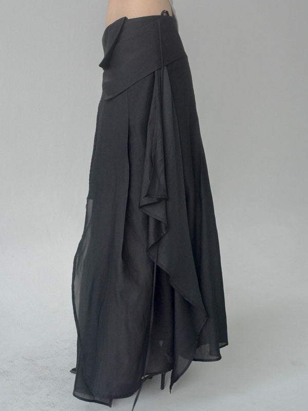 Opal Pleated Skirt (Black)