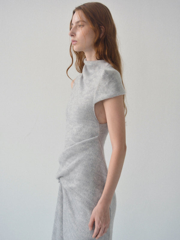 Pierre Long Dress (Grey)